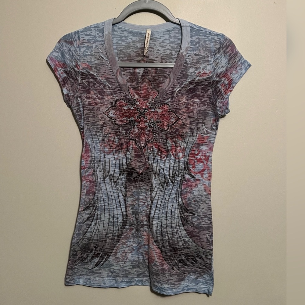 Y2K Whimsygoth Sheer Tee Shirt